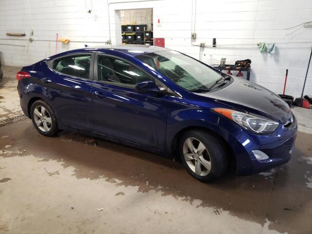 5NPDH4AE6CH095571 - 2012 HYUNDAI ELANTRA GLS BLUE photo 4