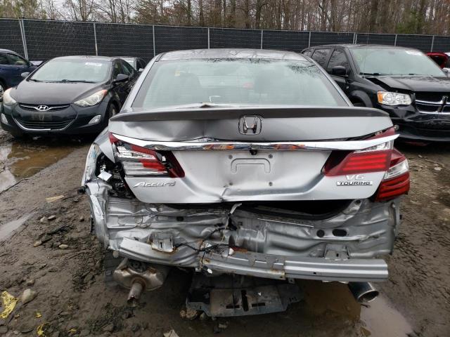 1HGCR3F90HA007113 - 2017 HONDA ACCORD TOURING SILVER photo 6