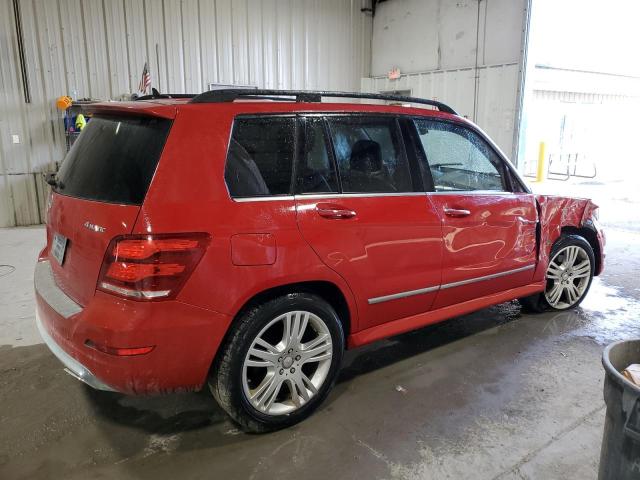 WDCGG8JB9EG170424 - 2014 MERCEDES-BENZ GLK 350 4MATIC RED photo 3