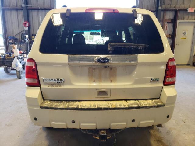 1FMCU0EG5BKA21792 - 2011 FORD ESCAPE LIMITED WHITE photo 6