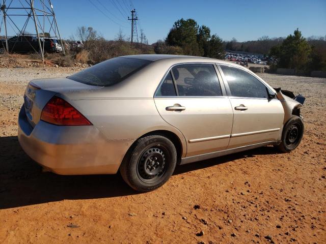 1HGCM56467A015293 - 2007 HONDA ACCORD LX GOLD photo 3