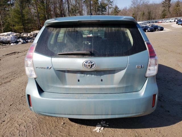 JTDZN3EU5GJ051133 - 2016 TOYOTA PRIUS V TURQUOISE photo 6