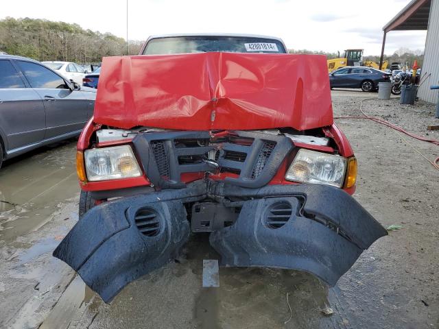 1FTYR10D65PB00748 - 2005 FORD RANGER RED photo 5