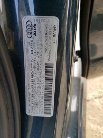 WAUHGAFC8CN103127 - 2012 AUDI A6 PRESTIGE ლურჯი ფოტო 13