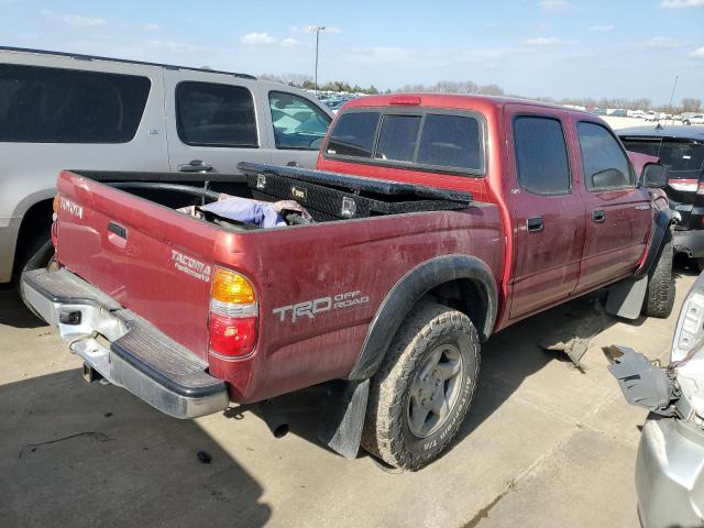 5TEGN92N41Z824985 - 2001 TOYOTA TACOMA DOUBLE CAB PRERUNNER MAROON photo 3