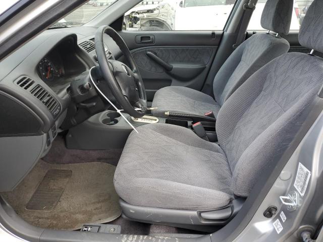 JHMES16531S000801 - 2001 HONDA CIVIC LX GRAY photo 7