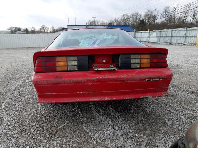 1G1FP23T9NL110096 - 1992 CHEVROLET CAMARO RS RED photo 6