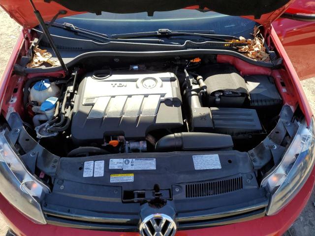 WVWDM7AJ9CW286552 - 2012 VOLKSWAGEN GOLF RED photo 12