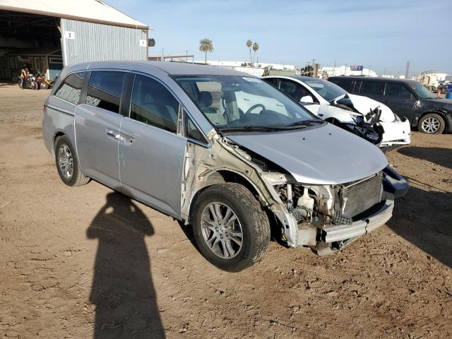 5FNRL5H44DB013859 - 2013 HONDA ODYSSEY EX GRAY photo 4