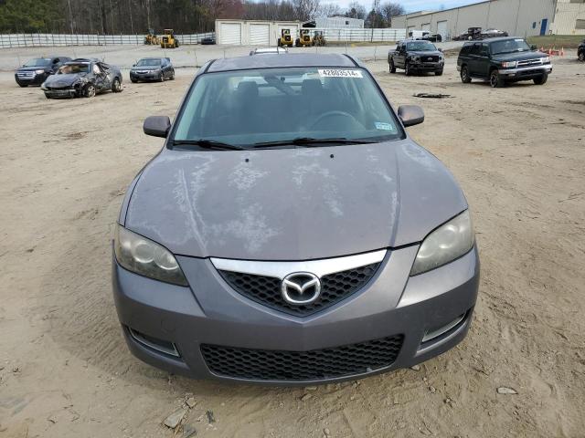 JM1BK32F381821265 - 2008 MAZDA 3 I GRAY photo 5