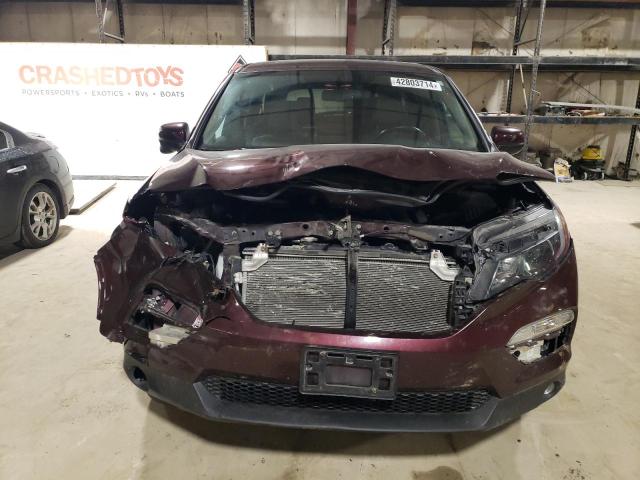 5FNYF6H89GB012660 - 2016 HONDA PILOT EXL BURGUNDY photo 5