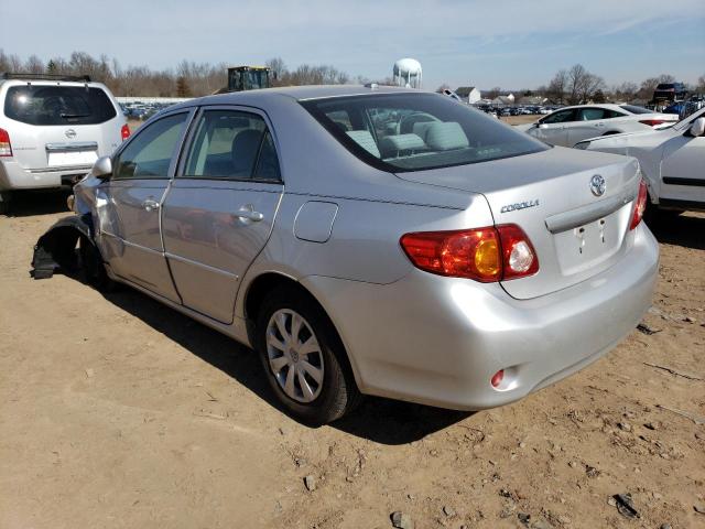 2T1BU4EE5AC274956 - 2010 TOYOTA COROLLA BASE SILVER photo 2