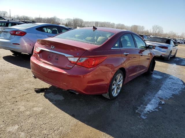 5NPEC4AB0BH203612 - 2011 HYUNDAI SONATA SE RED photo 3