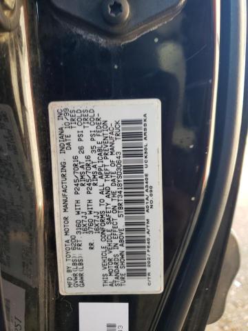 5TBRT3418YS030643 - 2000 TOYOTA TUNDRA ACCESS CAB 黑色 照片 12