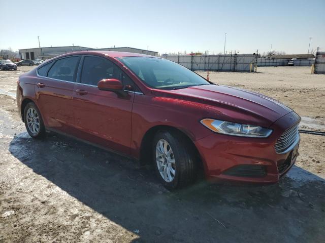 3FA6P0G70FR169779 - 2015 FORD FUSION S BURGUNDY photo 4