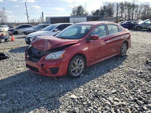 3N1AB7APXEY304844 - 2014 NISSAN SENTRA S RED photo 1