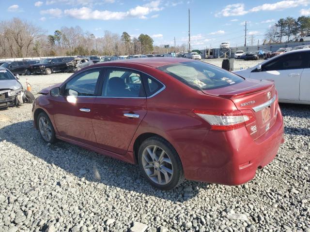 3N1AB7APXEY304844 - 2014 NISSAN SENTRA S RED photo 2