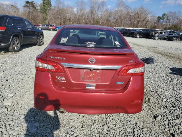 3N1AB7APXEY304844 - 2014 NISSAN SENTRA S RED photo 6