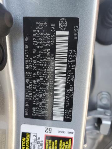 4T1G11AKXPU796109 - 2023 TOYOTA CAMRY SE NIGHT SHADE SILVER photo 12