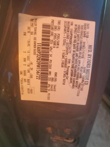 1FAHP32N39W156722 - 2009 FORD FOCUS SE BLACK photo 12