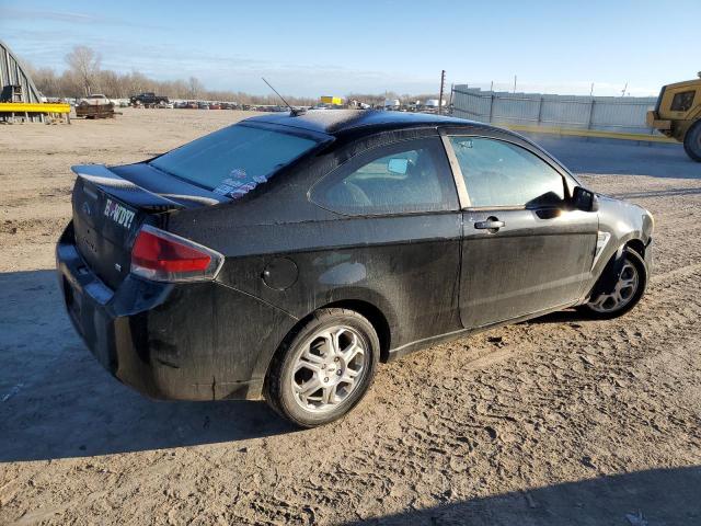 1FAHP32N39W156722 - 2009 FORD FOCUS SE BLACK photo 3