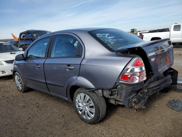 KL1TG5DE1AB045263 - 2010 CHEVROLET AVEO LT GRAY photo 2