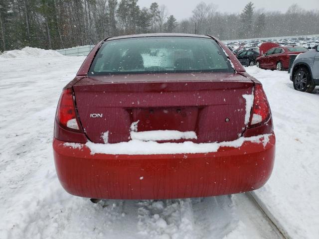 1G8AJ55F27Z124489 - 2007 SATURN ION LEVEL 2 BURGUNDY photo 6