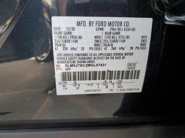 5LM5J7XC2MGL07431 - 2021 LINCOLN AVIATOR RESERVE BLACK photo 14