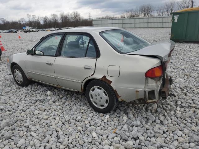 2T1BR12E11C484376 - 2001 TOYOTA COROLLA CE SILVER photo 2