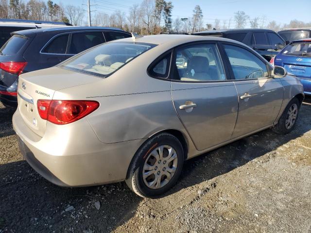 KMHDU4AD0AU145625 - 2010 HYUNDAI ELANTRA BLUE BEIGE photo 3