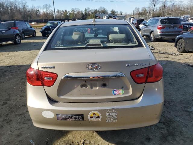 KMHDU4AD0AU145625 - 2010 HYUNDAI ELANTRA BLUE BEIGE photo 6