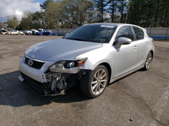 JTHKD5BH3D2160735 - 2013 LEXUS CT200H 200 SILVER photo 1