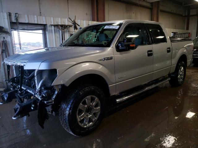 1FTFW1ET8BKE14443 - 2011 FORD F150 SUPERCREW SILVER photo 1