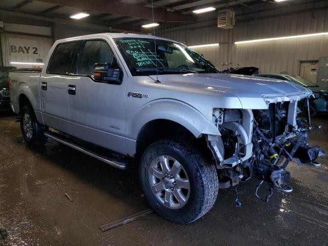 1FTFW1ET8BKE14443 - 2011 FORD F150 SUPERCREW SILVER photo 4