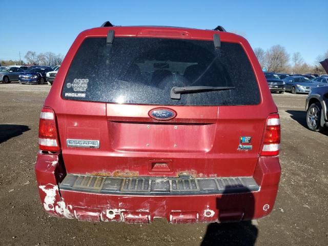 1FMCU0DG2AKB65221 - 2010 FORD ESCAPE XLT RED photo 6