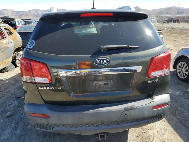 5XYKUDA29BG154255 - 2011 KIA SORENTO EX GREEN photo 6