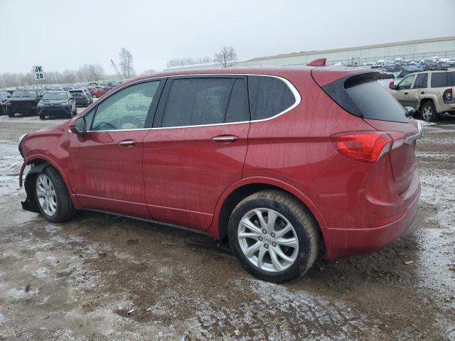 LRBFXBSA0KD141409 - 2019 BUICK ENVISION PREFERRED RED photo 2