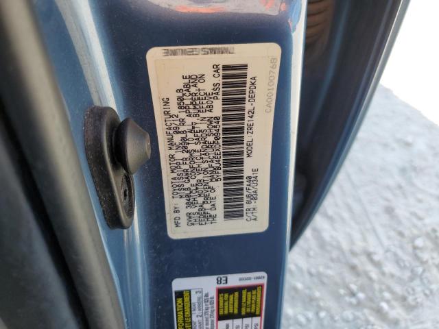 5YFBU4EEXDP094540 - 2013 TOYOTA COROLLA BASE BLUE photo 12