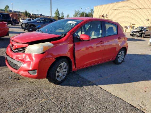 JTDKTUD37CD519037 - 2012 TOYOTA YARIS RED photo 1