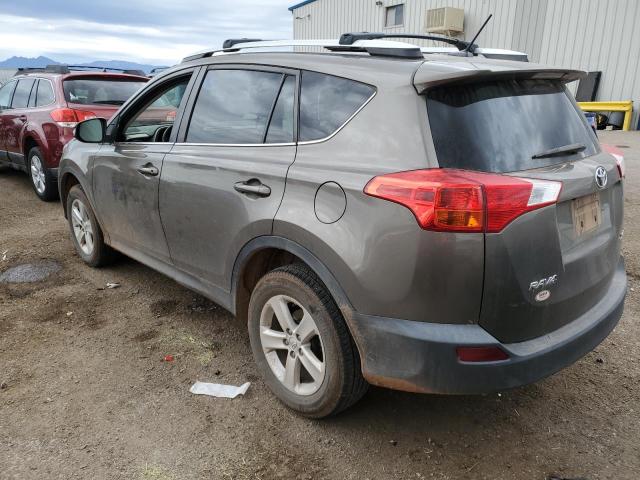 2T3WFREV2DW052099 - 2013 TOYOTA RAV4 XLE BROWN photo 2