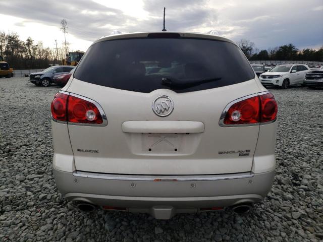 5GALRBED1AJ189314 - 2010 BUICK ENCLAVE CXL WHITE photo 6