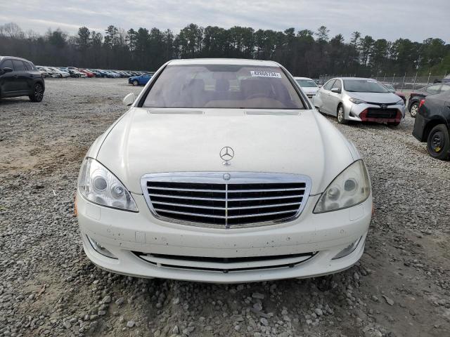 WDDNG71XX8A161909 - 2008 MERCEDES-BENZ S 550 WHITE photo 5