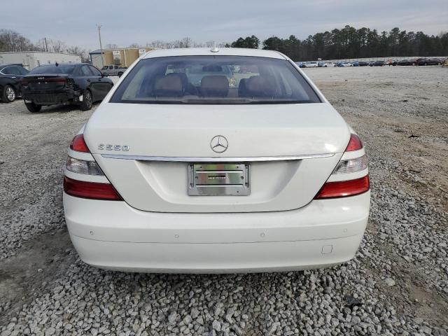 WDDNG71XX8A161909 - 2008 MERCEDES-BENZ S 550 WHITE photo 6