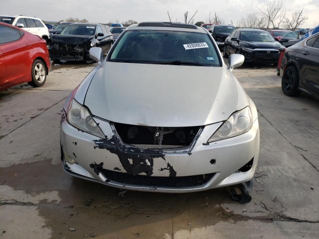 JTHBK262882073073 - 2008 LEXUS IS 250 SILVER photo 5