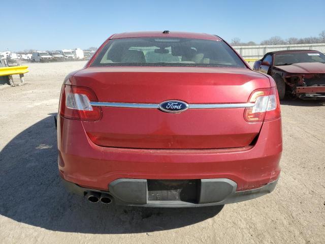 1FAHP2EW7AG145901 - 2010 FORD TAURUS SEL RED photo 6