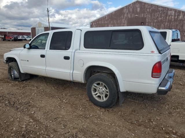 1B7HG48Z92S691044 - 2002 DODGE DAKOTA QUAD SLT WHITE photo 2