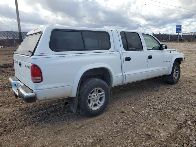 1B7HG48Z92S691044 - 2002 DODGE DAKOTA QUAD SLT WHITE photo 3