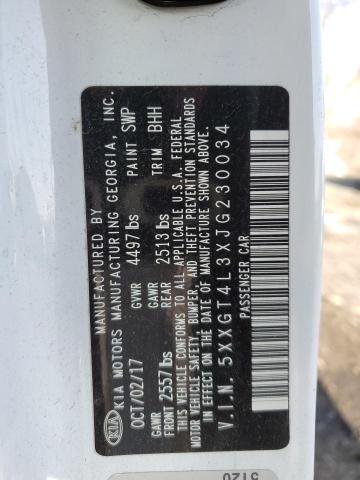 5XXGT4L3XJG230034 - 2018 KIA OPTIMA LX WHITE photo 12