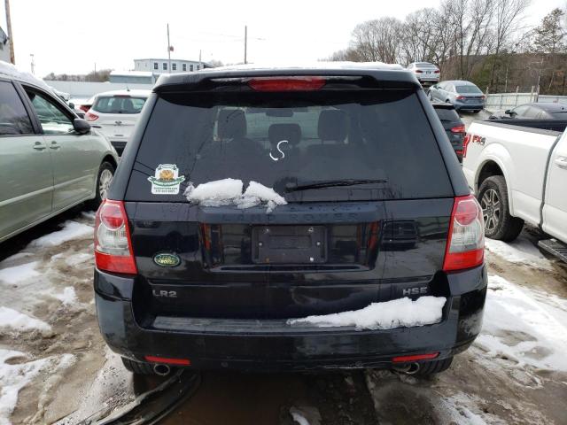 SALFT24N88H067504 - 2008 LAND ROVER LR2 HSE TECHNOLOGY BLACK photo 6