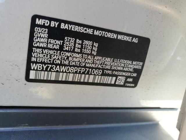 WBY73AW08PFP71069 - 2023 BMW I4 EDRIVE4 WHITE photo 12